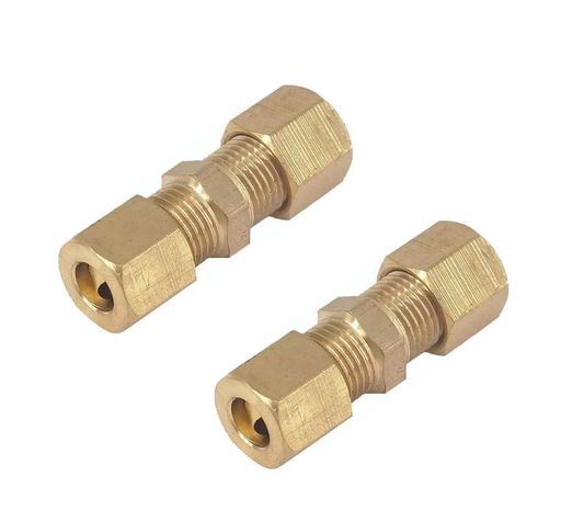 フレアナットソケット付きパイプジョイント修理キット3/16(4.8mm)径-ブレーキパイプ継ぎ目の補修に最適!ダブルポート・リングコネクターパイプジョイント