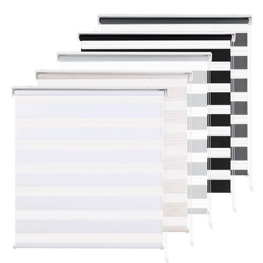 ロールスクリーン調光チェーン式採光目隠し通気日よけ遮熱遮光防寒UVカット室内取り付け簡単スクリーンシンプルロールカーテン丈220cm幅65cmホワイト