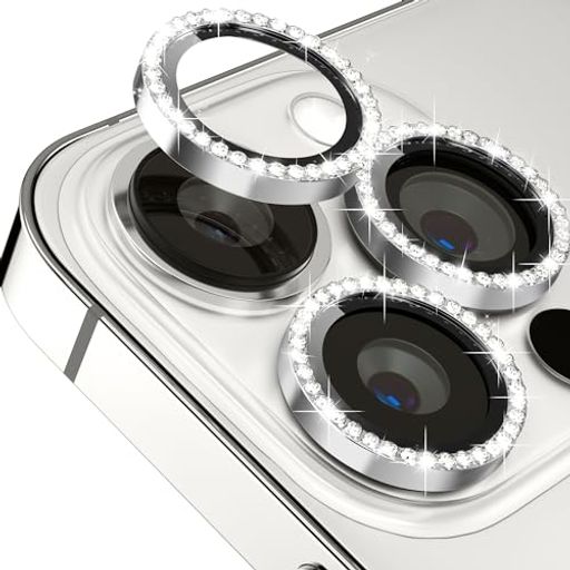 iPhone16プロ/iPhone16プロマックス用カメラレンズカバーカメラフィルムチタン合金製iPhone16proカメラレンズ保護フィルムガラスキラキラ耐衝撃防塵高透過率露出オーバー防止キズ防止黒縁取…
