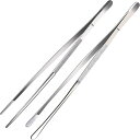 キッチンピンセットステンレススチールロングピンセット2個12インチ長さ30cm調理用ピンセットロングフードト極細ピンセットトングエクストラロングステンレススチー...