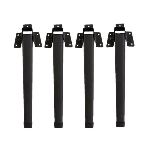 和気産業(WakiSangyo)ローテーブル折りたたみ脚角脚マットブラック取り付け高さ295mm4本入り木ネジ20本入り机テーブル脚AK-303