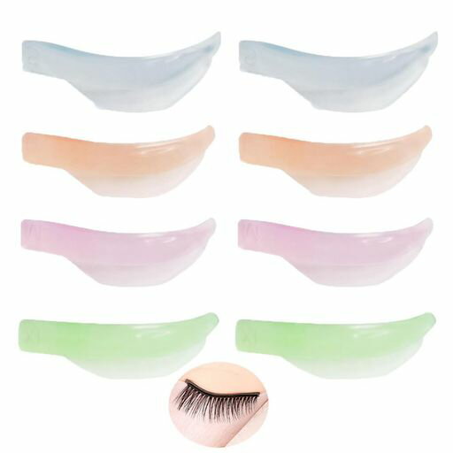 Esforzarse8個まつ毛パーマロットセルフまつ毛パーマまつげリフティングシリコンパッドパーマパッド4サイズ