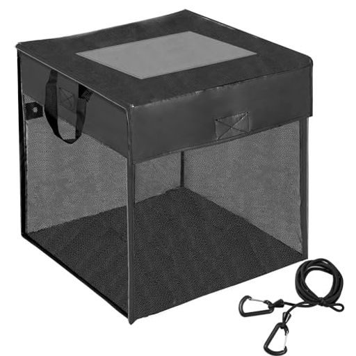 RK【網線直径約0.5mmもの太さ高強度PVCネット】カラス除けゴミボックスゴミネットカラス除けボックス折り畳み式シートPUレザー使用固定用フック付き日本メーカー企画品(Sサイズ90L)