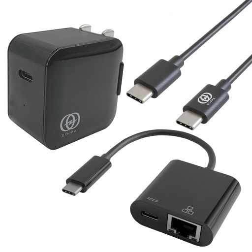 GOPPA ゴッパ モバイルルーター向け有線LAN変換キット 20W充電器付き SET-GP-CR45H/B-PD-15M GOPPA ゴッパ モバイルルーター向け有線LAN変換キット 20W充電器付き SET-GP-CR45H/B-PD-15M