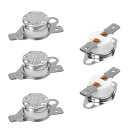 Aicosineg温度制御スイッチスイッチKSD301/3025個入温度コントローラ温度制御サーモスタット温度コントロールスイッチ長さ34mmネジ穴径5mm温度...