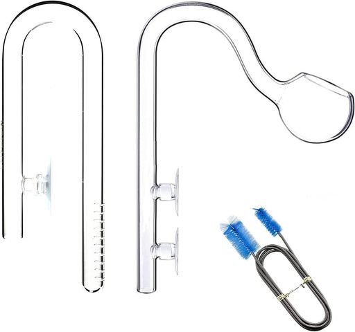 リリィパイプ外部フィルター吸水パイプアクアリウムガラスパイプ水槽用フィルター水質向上熱帯魚観賞魚..