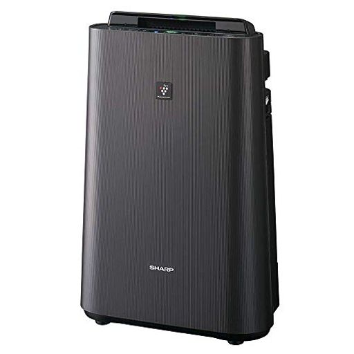 シャープ空気清浄機KC-J50C-Hプラズマクラスター7000薄型デザイン加湿浮遊ウィルス花粉空気浄化静電気抑制PM2.5対応空気清浄23畳加湿量500mLグレ...