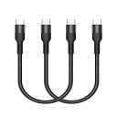 USB TYPE C ケーブル 0.5M (2本セット) POPOLIER 【PD対応 60W急速充電】TYPE C (USB C TO USB C)ケーブル 50CM 短い(2)