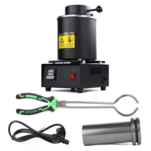 JINTONG電気溶解炉デジタル金属熔融炉1100°C110Vデジタル温度制御溶解炉ジュエリー鋳造マシン断熱カバーグラファイト坩堝精錬ゴールドシルバースクラップ...