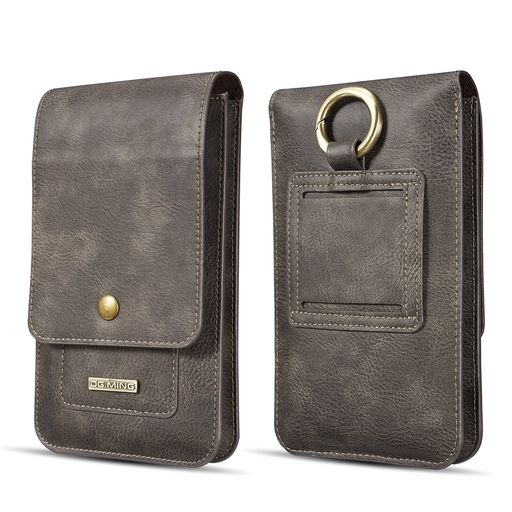 スマホポーチ カラビナ付き ベルト装着 11層カードホルダー スマホ2台収納 本革 スナップボタン式 ウエストバック IPHONE SE/6/7/8 PLUS/X GALAXY S8/S8 PLUS/NOTE8など6.5インチ以下の機種対応 スマホポーチ カラビナ付き ベルト装着 11層カードホルダー スマホ2台収納 本革 スナップボタン式 ウエストバック IPHONE SE/6/7/8 PLUS/X GALAXY S8/S8 PLUS/NOTE8など6.5インチ以下の機種対応