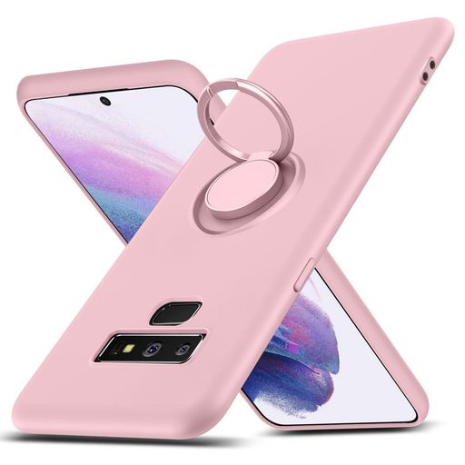 乐天商城 - Duluqbobaケース対応GalaxyNote9用のケースリングシリコンレンズ保護薄型360°回転車載ホルダーTPU一体型防水軽量ストラップホール黄変防止四隅衝撃吸収おしゃれ滑り止めフィット感対応
