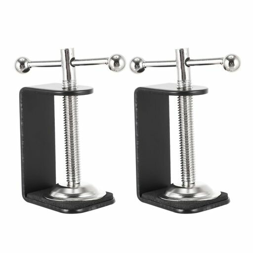 TEHAUXデスククランプテーブル取り付け用2個デスクトップヘビーテーブルマウントCクランプブラケットク..