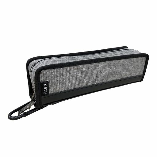 SK11(エスケー11)スリムツールケースSグレー大容量パカット開くSTC-SL-21G