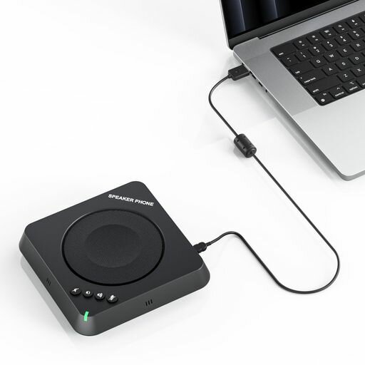 AIRHUGスピーカーフォンスピーカーマイク会議用マイクUSBマイクスピーカーUSB-C接...