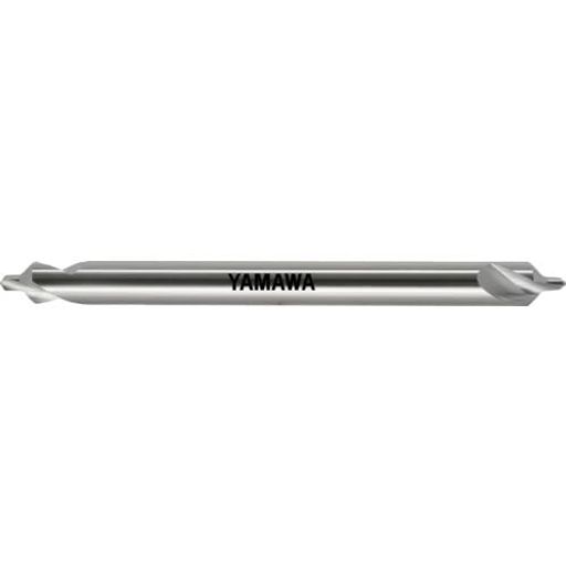 ヤマワ ロングシャンク強ねじれ溝A形90° センタ穴ドリル CE-QL L150 1X90 ゚X4 CE-QL-150-1X90X4