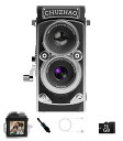 CHUZHAOヴィンテージミニデジタルカメラ、ポータブルTLRスタイルのレトロでコンパクトな小型ポケットサイズ1080P(2)