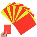 NUOLUX 審判カード 警告カード 赤と黄色のカード サッカー 審判用品セット イエローカード レッドカード 色無地カード フットボール フットサル 審判 用...