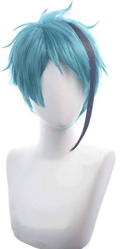 ABUNDANTDOODSコスプレウィッグジェイド・リーチ風フロイド・リーチ風コスチューム用小物専用ネットと櫛付ブルーブラック(Jade)