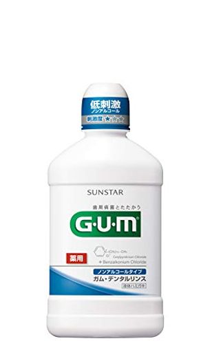 [医薬部外品] GUM(ガム) デンタルリンス ノンアルコールタイプ 薬用液体ハミガキ 250ML ＜歯周病予防 口臭予防＞