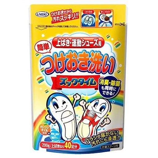 つけおき洗い ズックタイム 上ばき・運動シューズ用 計量スプーン付 200G 上ばき40足分 