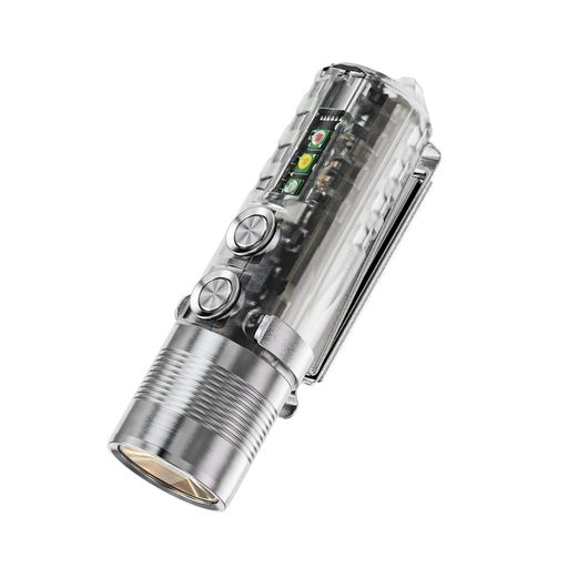 RovyVonA28第2世代懐中電灯ポケットサイズ、サイドライト付き1000ルーメン超高輝度ハンドヘルド防水懐..