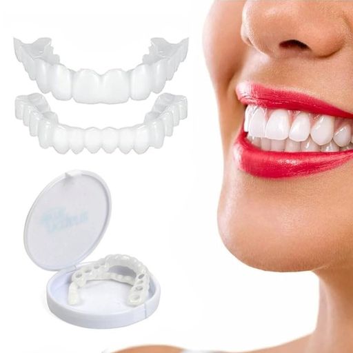 インスタント入れ歯義歯美容付け歯化粧歯上歯+下歯インスタントスマイル仮歯と義歯ケース行方不明の入れ歯義歯修理2点セット