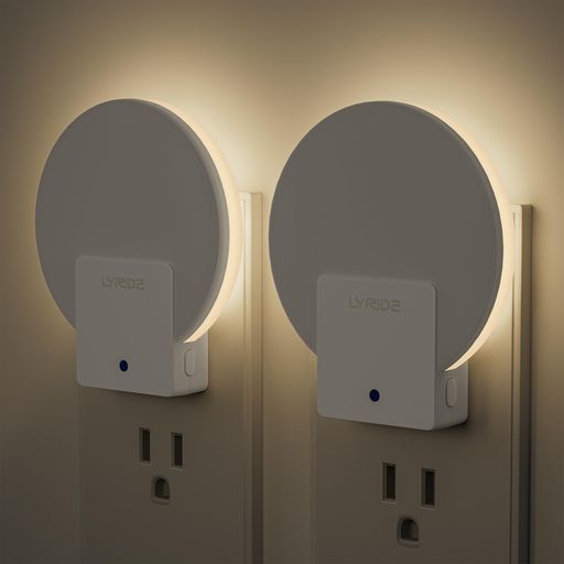 Lyridzセンサーライト室内コンセントバックライト型常夜灯明暗センサー明るさ調節可足元灯夜間常時点灯..