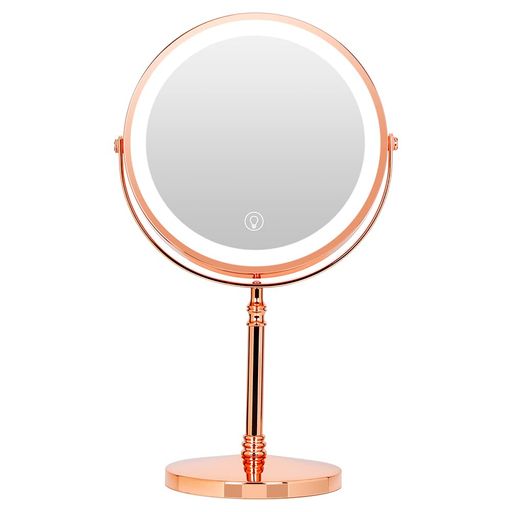 INCLAKE化粧鏡壁付けミラー両面化粧鏡8インチ7倍拡大鏡360度回転伸縮可能95%自然光再現ledライト付き3つ明るさモードメモリ機能メイク道具洋式アームミラー折りたたみホテルミラー壁掛け…