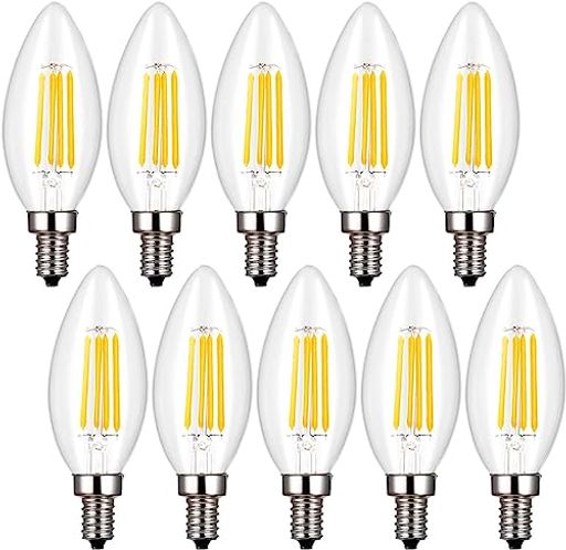 ǥꥢŵ 60W LED ꥢŵ 6W E17 ե Ϲ LEDŵ ŵ忧 2700K 550LM C3...