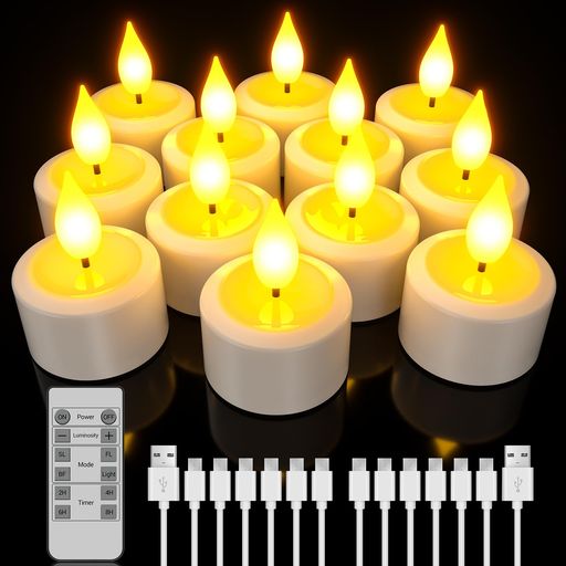 【ご購入前の重要な確認事項】 いつもご利用いただき、誠にありがとうございます。 いつも【vicsystore楽天市場店】をご利用いただき、誠にありがとうございます。 最近、商品の入数・数量・サイズなどのご注文内容に関する間違いが増えております。 お手数ではございますが、ご購入手続きの際には、入数・数量・サイズを今一度ご確認いただけますようお願いいたします。 ご注文から 30分以上経過した場合、入数・数量・サイズ等の間違いによるキャンセルはお受けできません。 ご不明な点がある場合は、必ずご注文前にお問い合わせください。 🚚 ご注文に関するご案内 最短でのお届けをご希望の方へ 日時指定をされない場合、最短での発送手配が可能です。お急ぎの場合は日時指定なしでのご注文をおすすめいたします。 営業所留めについて 営業所留めには対応しておりません。 誤った郵便番号や住所でご注文された場合、発送時に発生した費用や損失はお客様のご負担となりますのでご注意ください。 お支払い方法について コンビニ払い・銀行振込などの前払いの場合は、ご入金確認後に在庫を確保いたします。 そのため、ご入金のタイミングによっては欠品となる場合がございます。 ギフト対応について 誠に申し訳ございませんが、のし・ラッピング・メッセージカード等のギフト対応は行っておりません。 ご購入数量の上限について 当店ではすべての商品に購入上限を設けております。 上限を超える数量をご希望の場合は、ご購入前に必ずお問い合わせください。 キャンセルについて ご注文から 30分を過ぎた場合、お客様都合によるキャンセルはお受けできません。 内容に不安がある場合は、ご注文前に必ずお問い合わせください。 非常に便利で省エネ 【安全で使いやすい】使用中は涼しく、安全であり、屋外でも点灯し続けます。キャンドルの底にオン/オフスイッチボタンがあります。また、リモコン付操作も便利です。一度に複数のキャンドルを使用することができます。 【タイマー機能】リモコンにある「Timer」のボタンを押すと、2/4/6/8時間のタイマーを設定し、2/4/6/8時間以後は消灯します。そして22/20/18/16時間後、同じ時間に再び自動に点灯します。 【USB充電式キャンドルライト】火を使わないので小さなお子様やペットと一緒の空間でも安心で、優しくゆらぐ炎で、まるで本物の炎のような灯かりを再現。省エネ、充電器をUSBに接続することでLEDキャンドルティーライトを充電できます。 【耐久性優れる】ライトは高輝度のプレミアムLEDで作られています。耐久性優れます。約2時間で充電完了、30時間くらい連続使用できます。(作業時間:選択したモード/輝度によって異なります。(例:最も明るい輝度での「明るい」モード:約30時間) 【LED キャンドルライト】様々な用途があります。