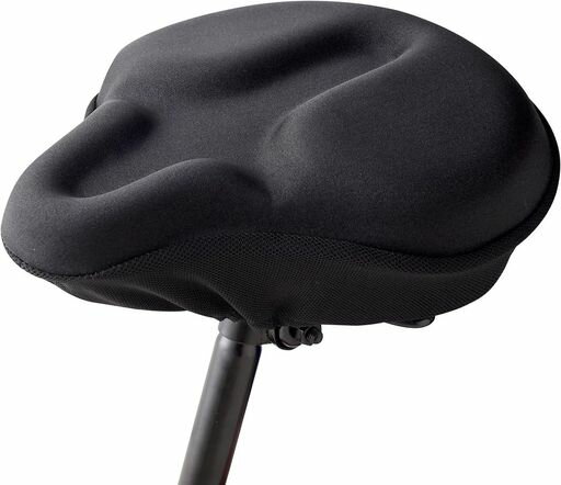 アーネストサドルカバー自転車極厚クッション衝撃吸収通気性かんたん取付(お尻が痛くなりにくいサドルカバー)大手飲食店愛用ブランドブラックA-77836