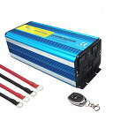 IPOWERBINGO 電子レンジも動かせる 高性能正弦波インバーター 正弦波 12V 3000W 最大 6000W リモコン機能付き DC 12V(直流) AC100V(交流) 変換 50HZ 60HZ 切替 AC コンセント×4 USBソケット×1