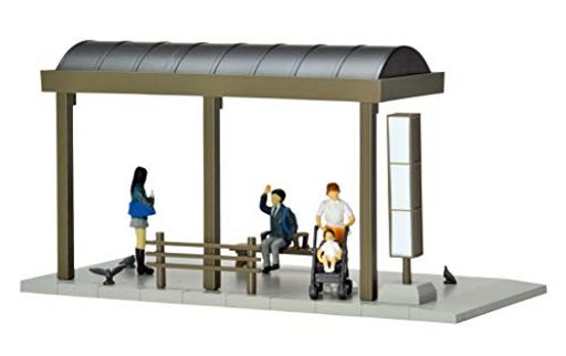 トミーテック (TOMYTEC) ジオコレ64 1/64#カースナップ05a バス停 ABS製アクセサリー & PVC製人形・小物セット 完成品