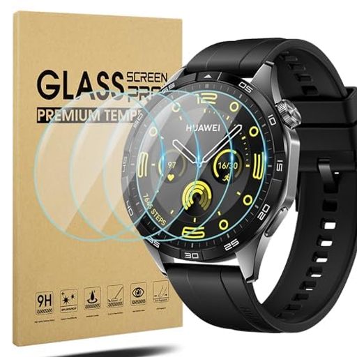 SUOMANFORHUAWEIWATCHGT5PRO/GT5/GT446MM保護フィルム(4枚)ファーウェイの腕時計GT5PRO/GT5/GT446MMスクリーン強化ガラスのカバー SUOMANFORHUAWEIWATCHGT5PRO/GT5/GT446MM保護フィルム(4枚)ファーウェイの腕時計GT5PRO/GT5/GT446MMスクリーン強化ガラスのカバー
