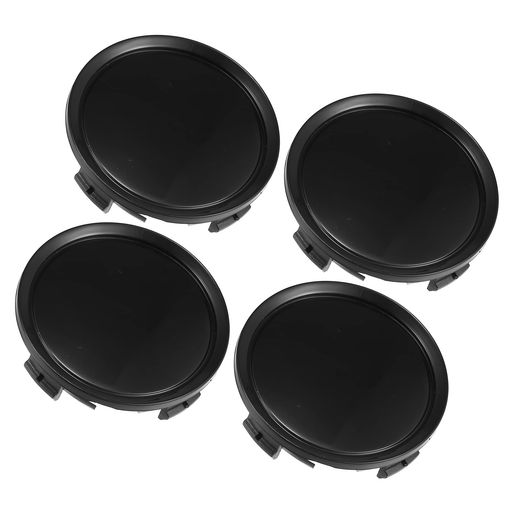 乐天商城 - ACROPIXホイールタイヤセンターハブキャップカバーユニバーサル75mm直径4クリップ自動車用ブラック4個
