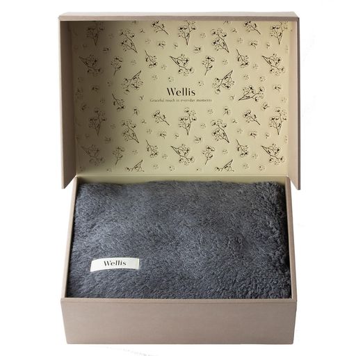 WellisPremiumorganicBlanketGiftGray(Wellisプレミアムオーガニックブランケット1枚ギフトグレー)