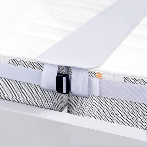 Craft-lwマットレスバンドすきまパッド2点セット隙間対策マットレスベッドマット固定連結バンドベルト隙間パッドズレすきま防止家族収納バッグ付きホワイト