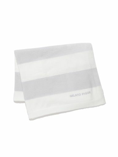[ジェラートピケ]スムーズィー2ボーダーブランケットPWGG254531レディースLBLUFreeSize