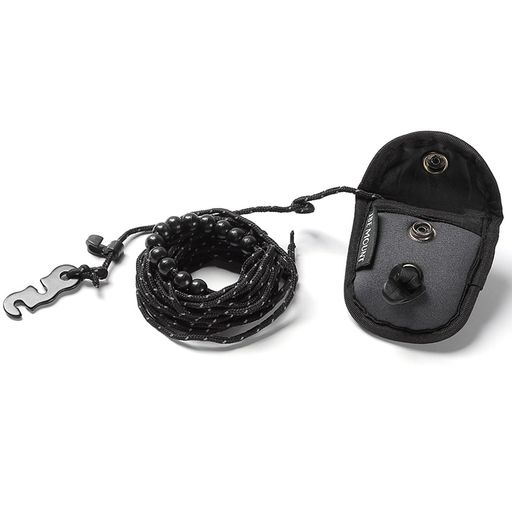 JooBsoso洗濯ロープ物干しロープ洗濯ひもキャンプロープ旅行3M屋外旅行軽量携帯便利防風弾力洗濯ひもキャンプートルブラックアウトドア携帯物干しロープ機能ロープ収納バッグ付きグッ…