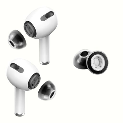 【新バージョン】KASOTT AirPods Pro イヤーチップ 専用【第1/第2世代対応】イヤーピース 高遮音 & ノイズキャンセリング性能向上 | ハイグレード LSR液体シリコーンゴム 形状記憶フォーム 低反…