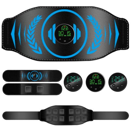 【2025新登場ジェルシート不要】EMS腹筋ベルト3つコントローラーベルト4点セット12枚伝導布多モード多段階調整腕ベルト腹筋マシン腹筋パッド筋トレ腹筋トレーニング器具筋トレグッズUSB…