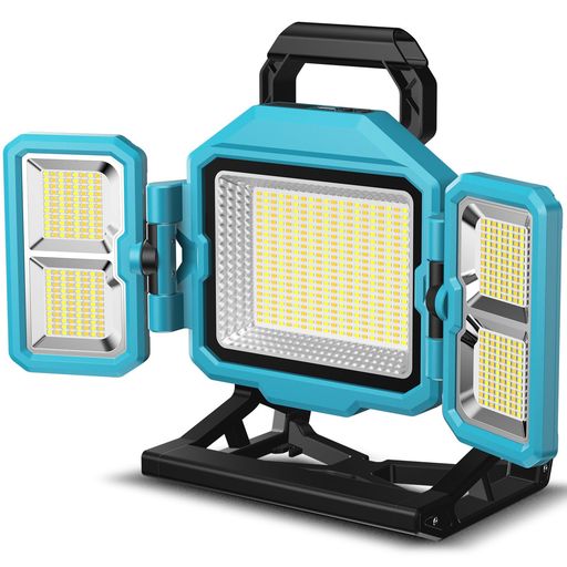 【驚異の明るさ 360°多方向照明】TENKOO YOU投光器充電式led作業灯500W55000LM屋外照明三面発光超高輝36000mAH大容量多色切替無段階調光ワークライト4つ点灯モード防水便携式キャンプアウトドア