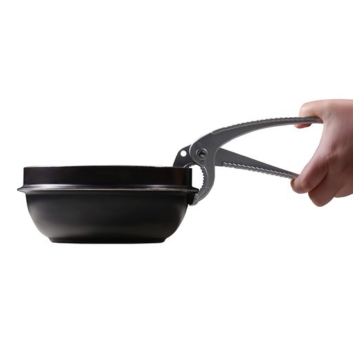 Sejong Cookアルミトング韓国ストーンセラミックビビンバボウル、ドルソ、ドゥクベギ、シズリング用ホルダー。ホットポットホルダーサイズ6.6インチ、韓国ホットフード。