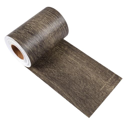 VEELIKEマスキングテープ壁紙シール木目幅広10cmx10mウェンジ灰褐色巾木窓枠用リメイクシート木目調シ..