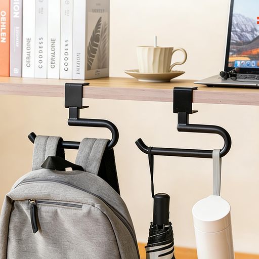 YUYUTORIデスク用カバン掛け ランドセル・テーブルフック バッグホルダー クランプ式 厚さ1-40mmの机に適用 スペース節約 卓下ヘッドホンフック ポータブルテーブル ヘッドホンハンガー 収…