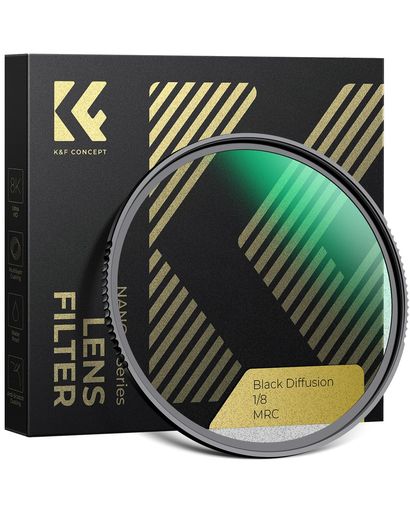 K&F CONCEPT ブラックミスト1/8 46mm ソフト効果1/8 ミストフィルター Black Mist