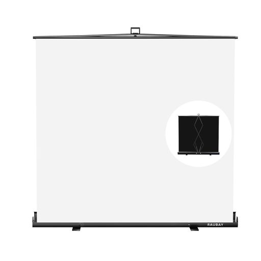 【より幅広い】RAUBAY 200x210センチメートル大型折りたたみ可能白色幕布背景