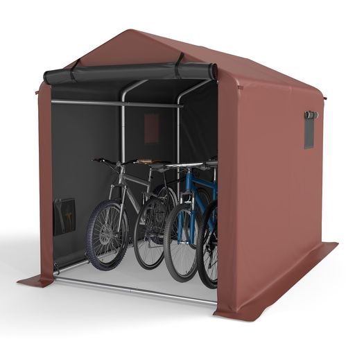 COVERONICS サイクルハウス 5台用 自転車置き場 屋外 バイクガレージ サイクルポート バイクシェルター 自転車 テント