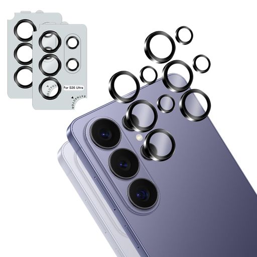 乐天商城 - 【2枚セット】対応GalaxyS26Ultra5GSC-53GSCG37カメラフィルム用ギャラクシーS26Ultra5Gカメラ保護アルミ合金製+旭硝子強化ガラスレンズ保護フィルム硬度9H衝撃吸収擦り傷防止指紋防止