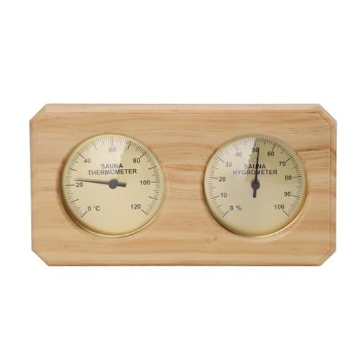 温湿度計壁掛け式サウナ温湿度計耐熱耐湿防爆設計軽量見やすい読みやすいお風呂/温泉/サウナ室/家庭用温度計湿度計